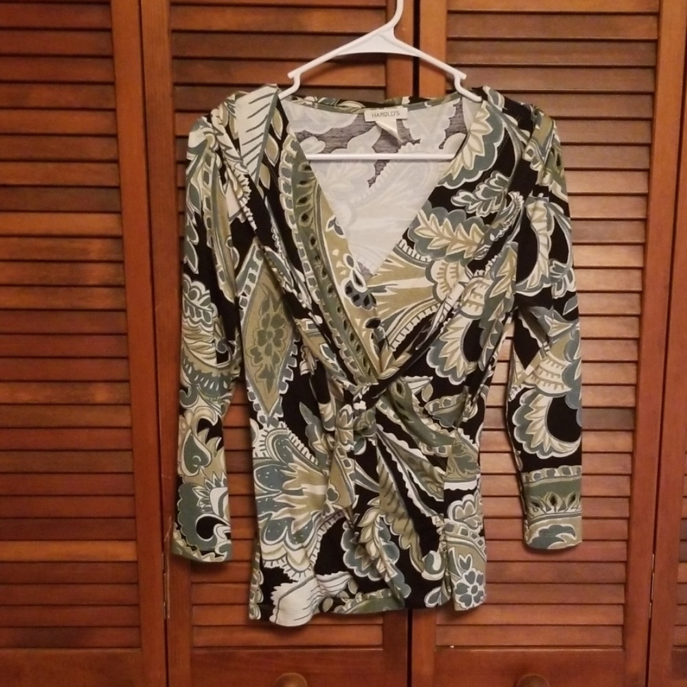 Harolds faux wrap top